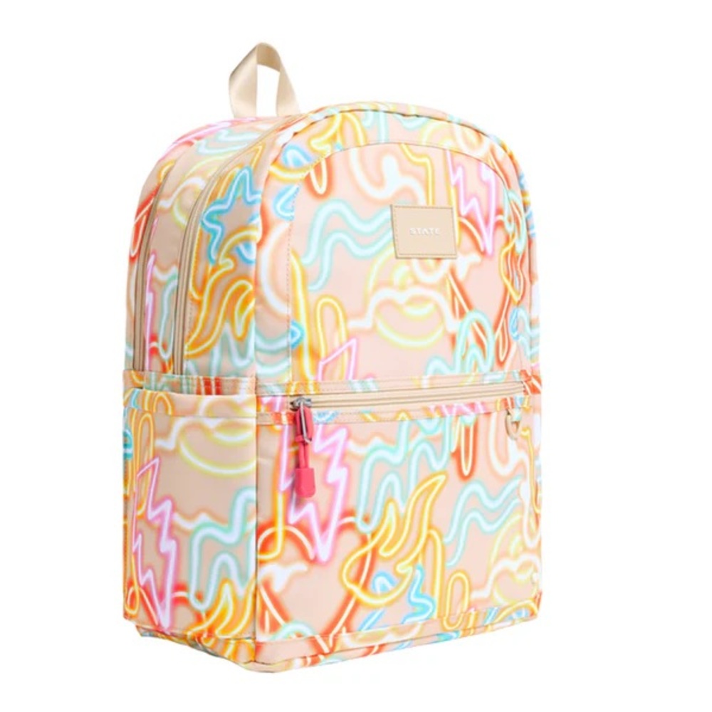 STATE Nylon Kane Kids Travel Oversized neon NWT - Picture 2 of 8